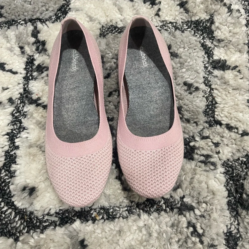Allbirds Women's Light Pink Knit Flats - Picture 1 of 4
